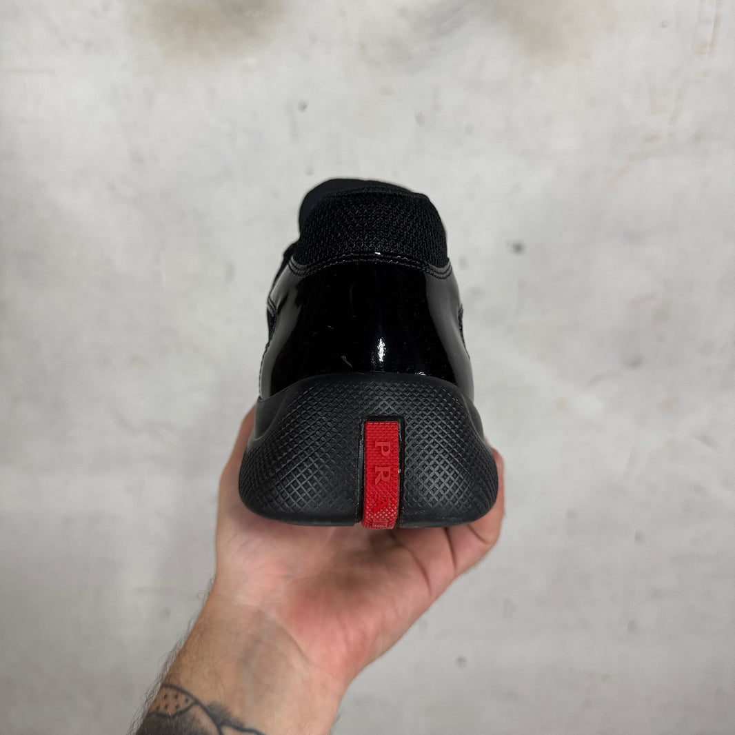 Prada Black Patent Leather America Cups