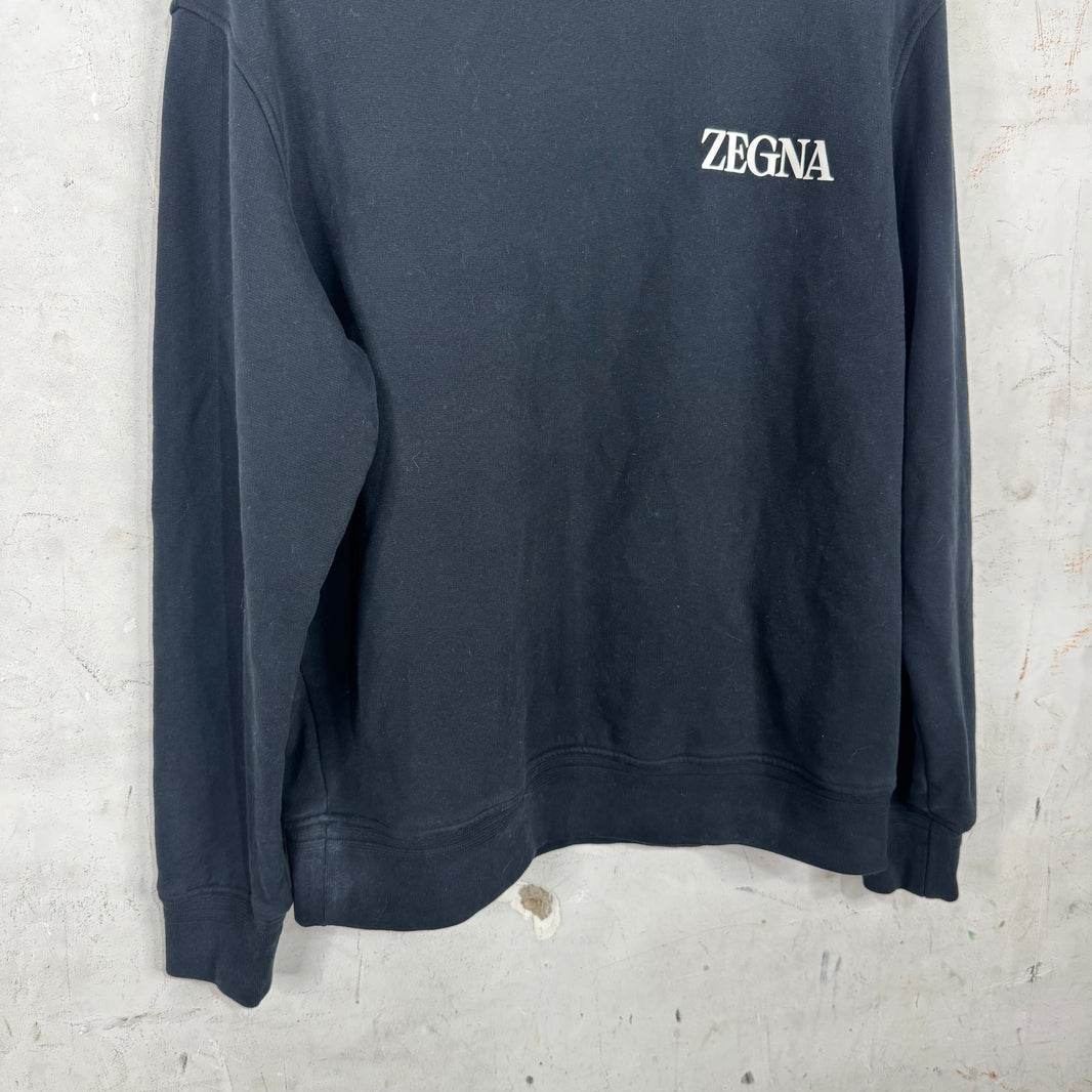 Zegna Logo Crewneck