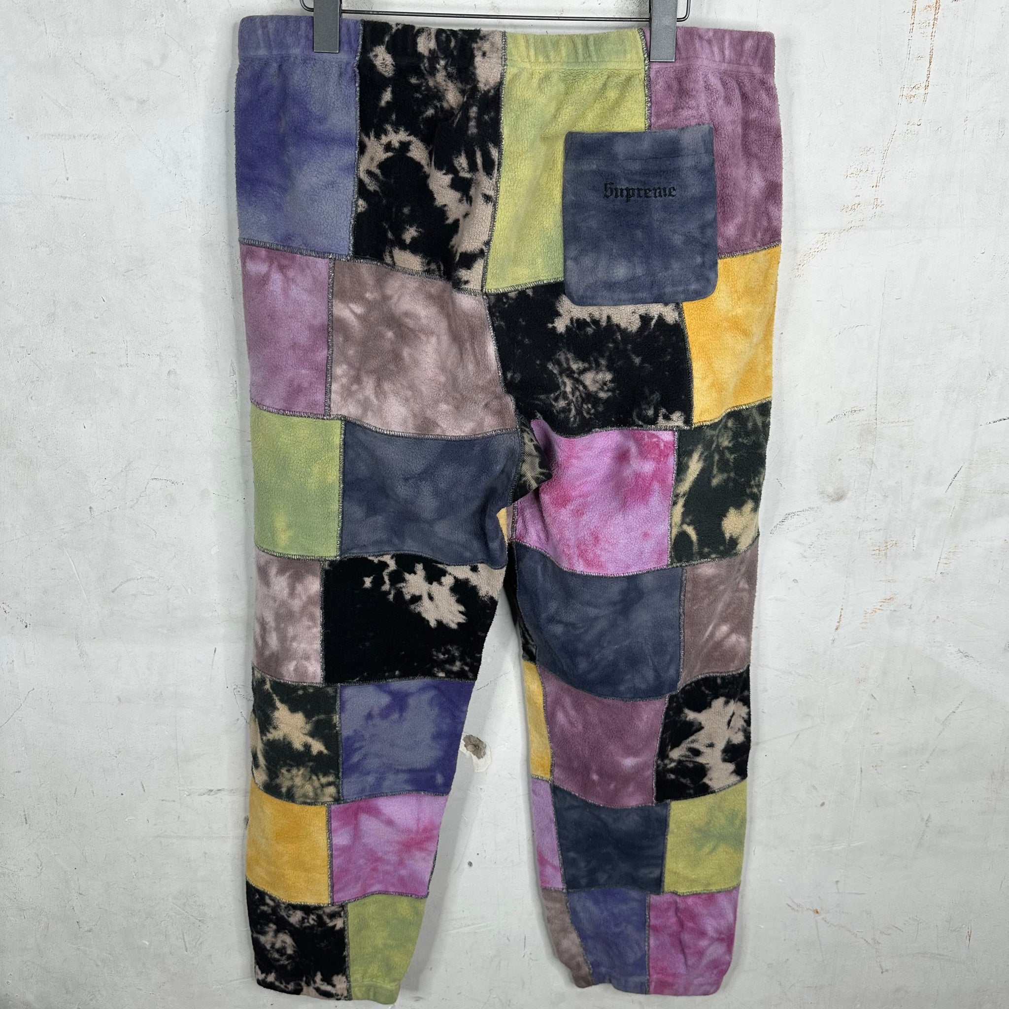 Supreme Patchwork Dyed Fleece Trousers