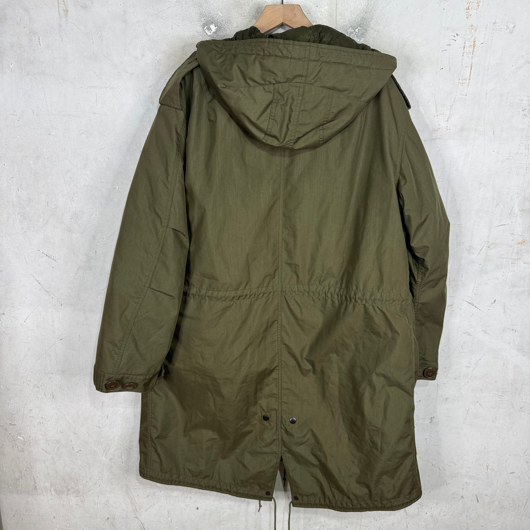 Beams Layered Olive Parka Jacket