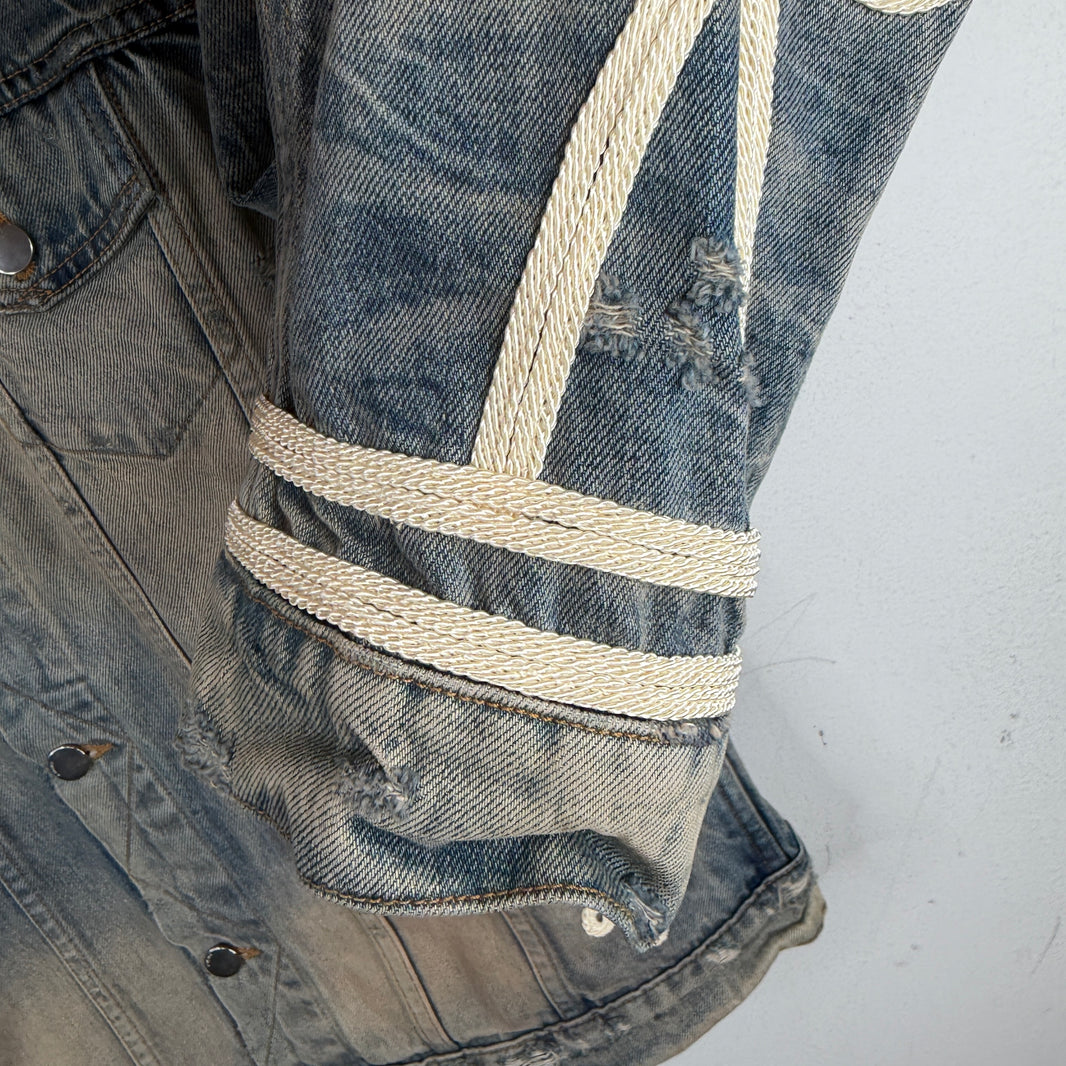 Amiri Chainstitch Detail Denim Jacket