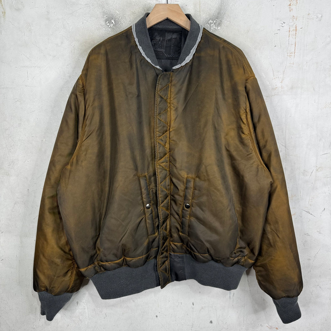 Alexander Digenova Distressed Bomber Jacket