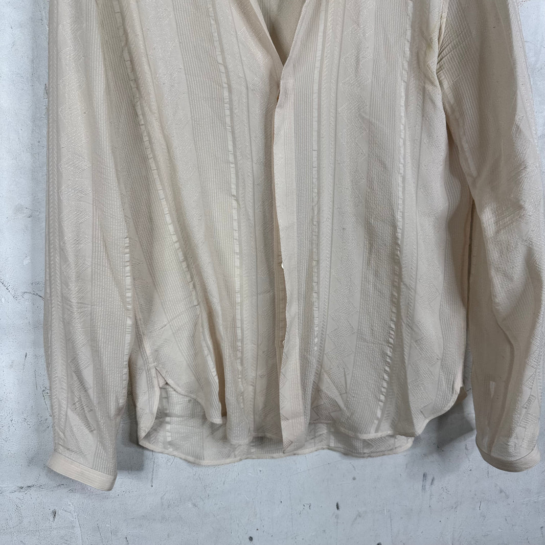 Saint Laurent Mandarin Collared LS Shirt