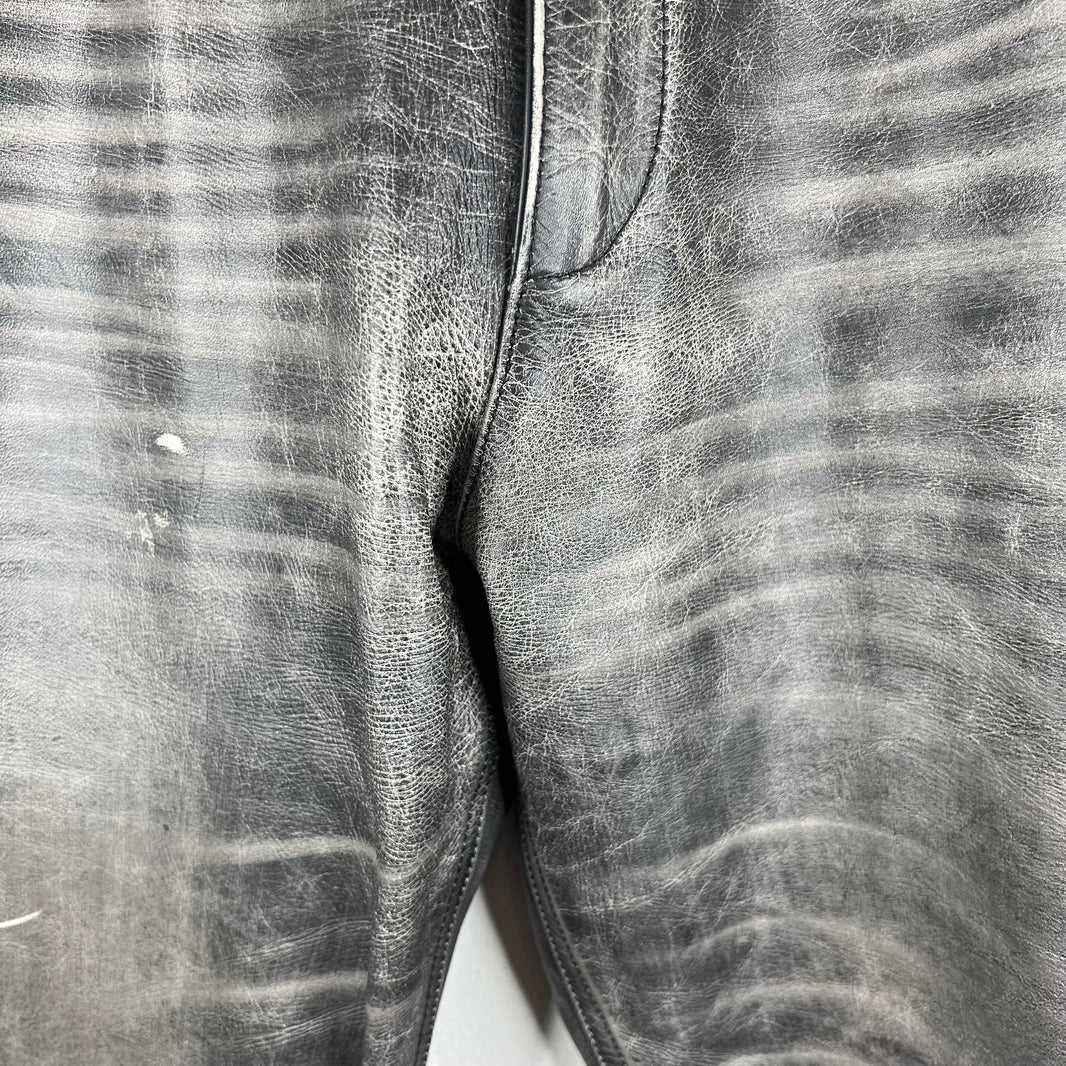 424 Five Pocket Leather Jeans