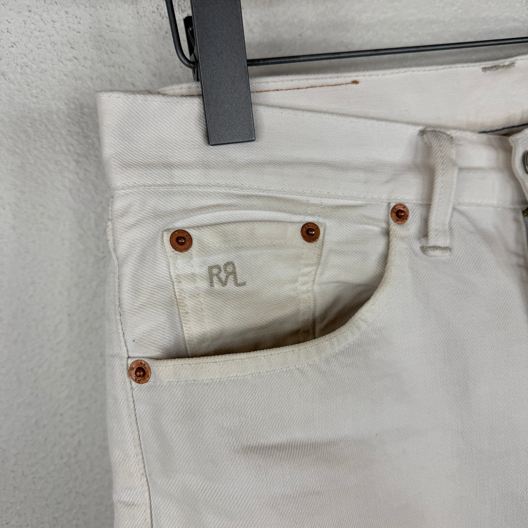RRL White Slim Jeans