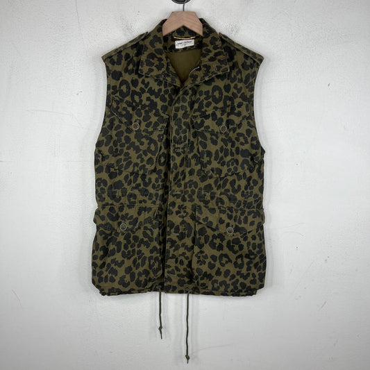 Saint Laurent Leopard Print Vest