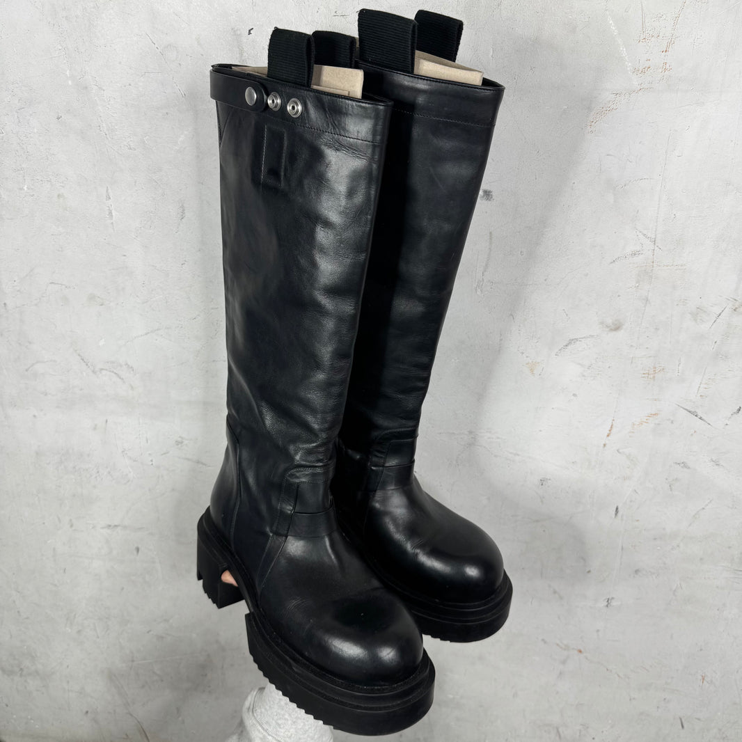 Rick Owens Knee High Bogun Boots