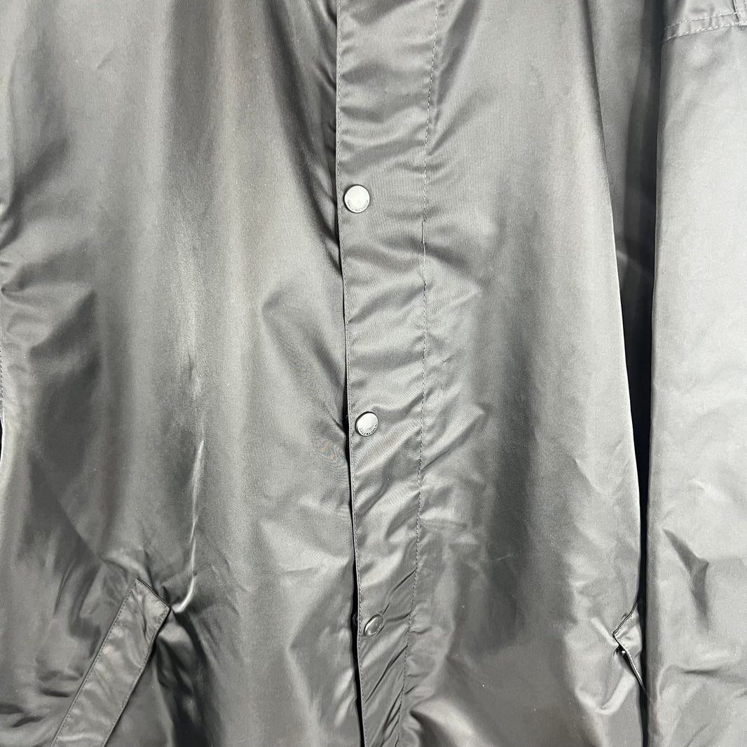 Balenciaga Sample Black Nylon Red Tape Coaches Jacket