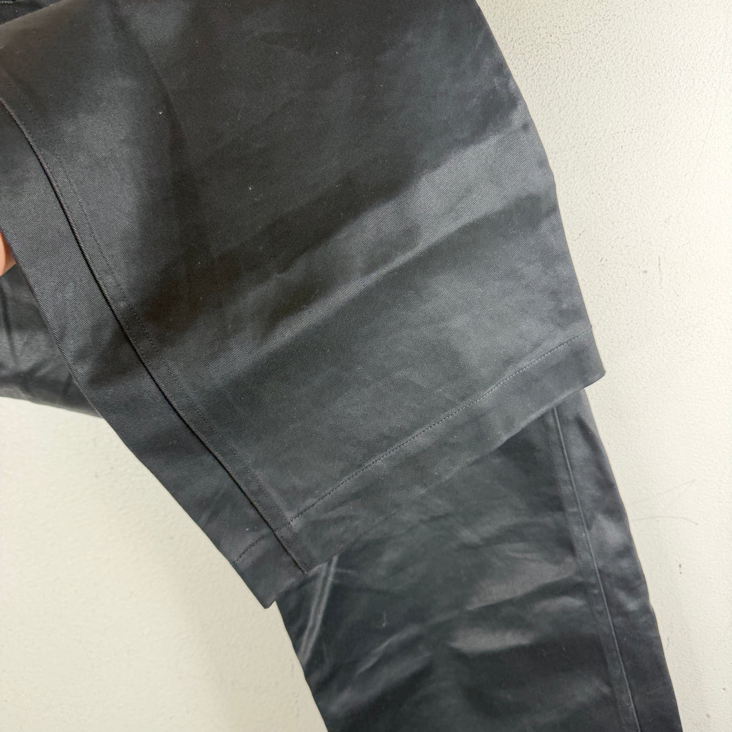 Taiga Takahashi Waxed Black Trousers