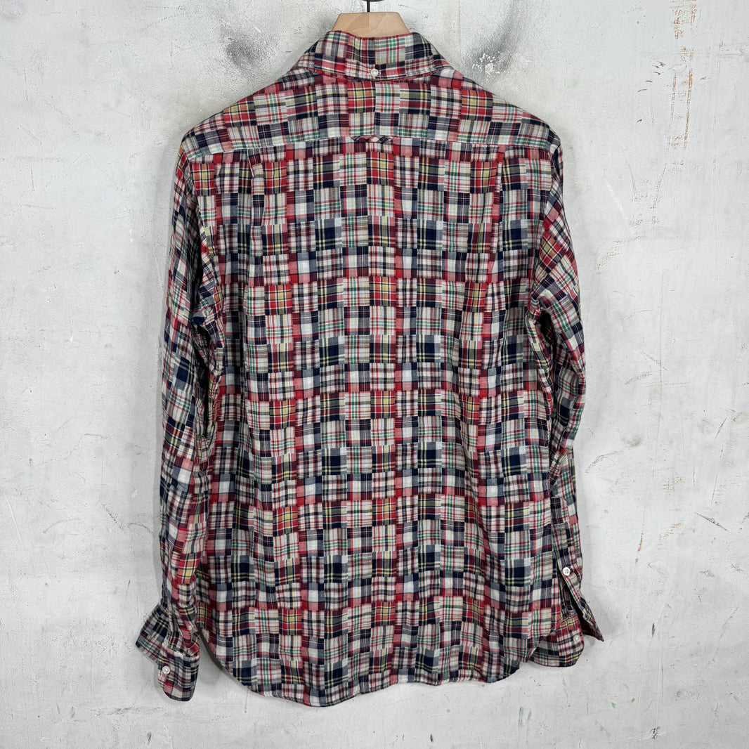 Thom Browne Madras LS Button Up Shirt