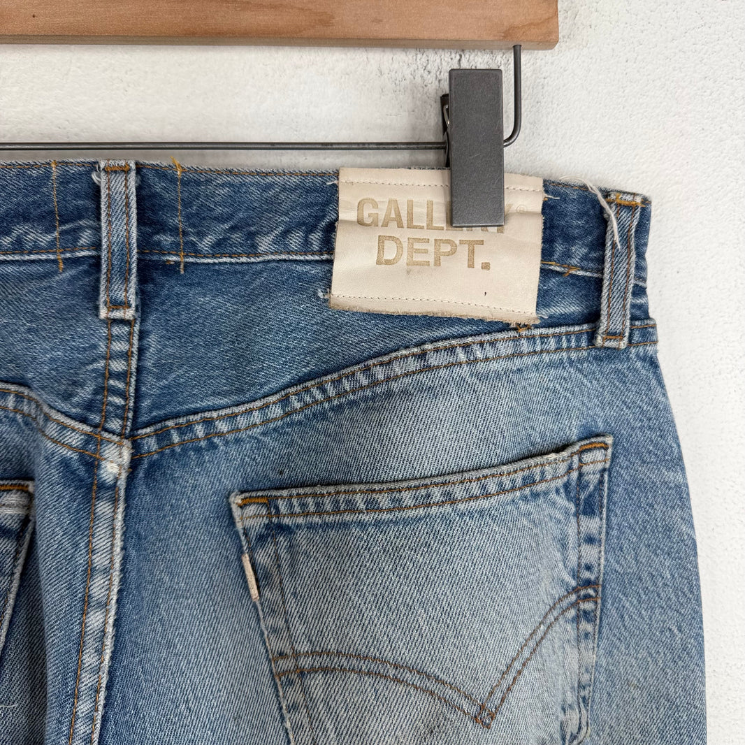 Gallery Dept Straight Leg Side Zipper Denim Jeans