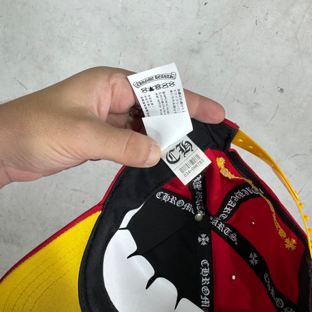 Chrome Hearts Red/ Yellow CH Baseball Hat
