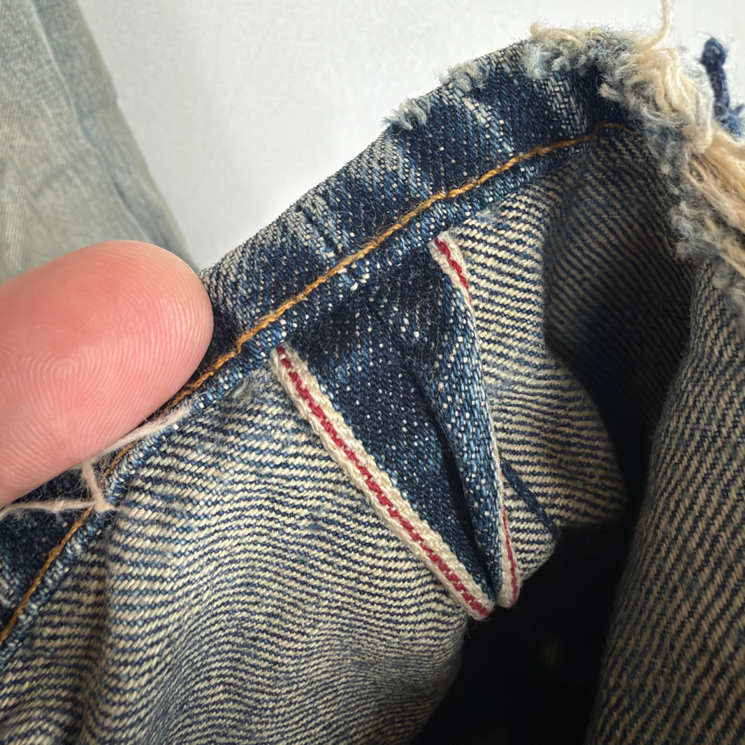 Saint Laurent Selvedge D10 Distressed Jeans