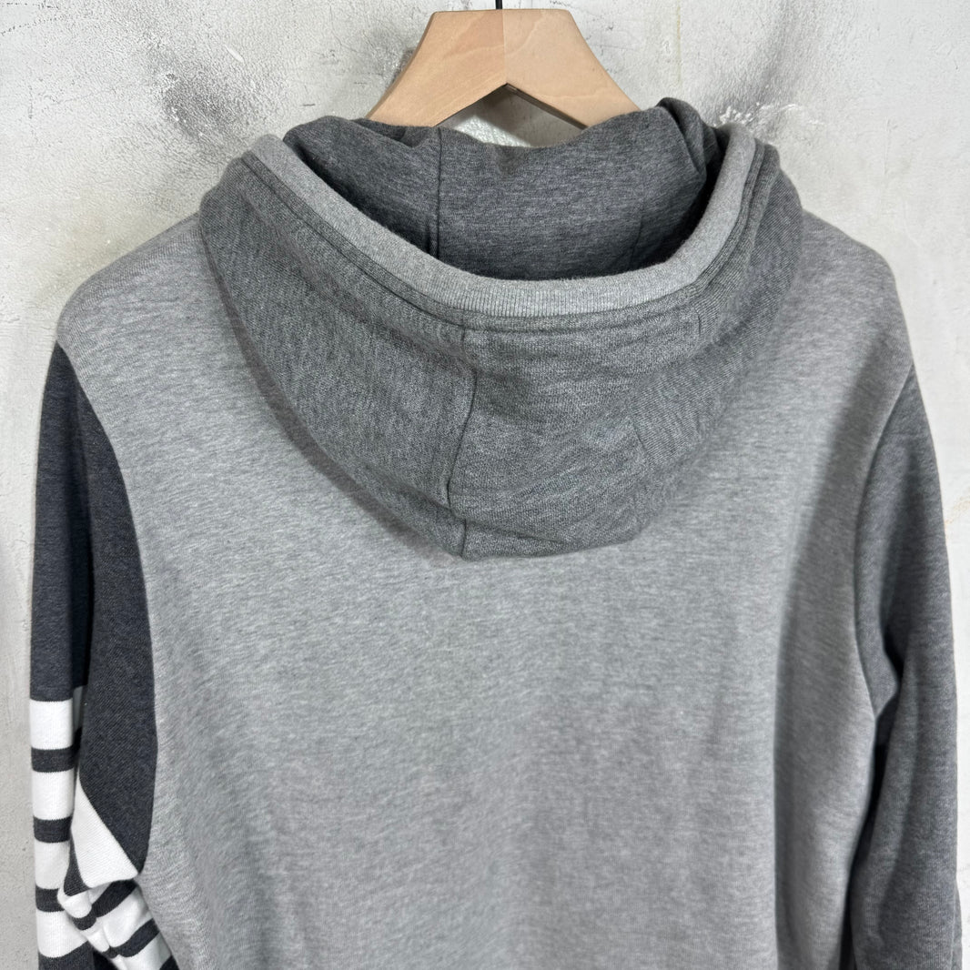 Thom Browne Tri Colored Grey Hoodie