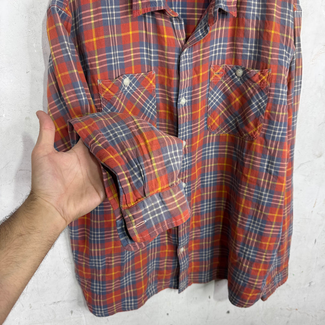 RRL Orange Plaid Flannel