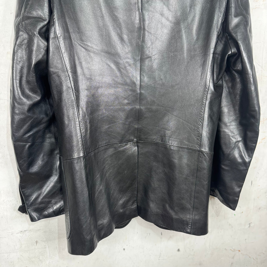 Saint Laurent Rive Gauche Tom Ford 2002 Leather Blazer