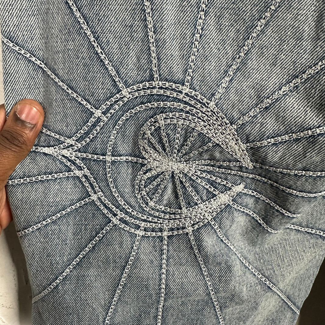 Thug Club Blue Chain Stitch Denim Jeans