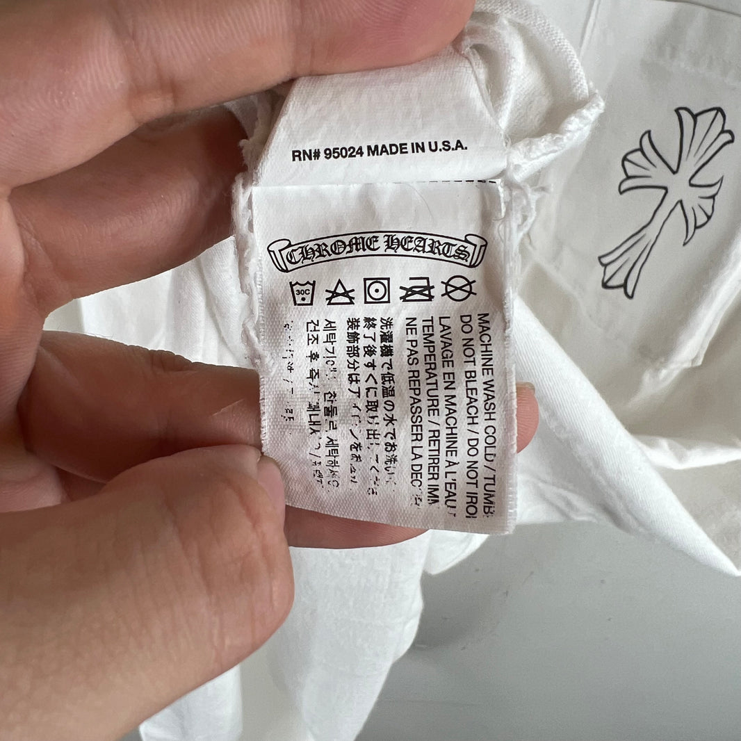 Chrome Hearts White Cross Pocket T-Shirt