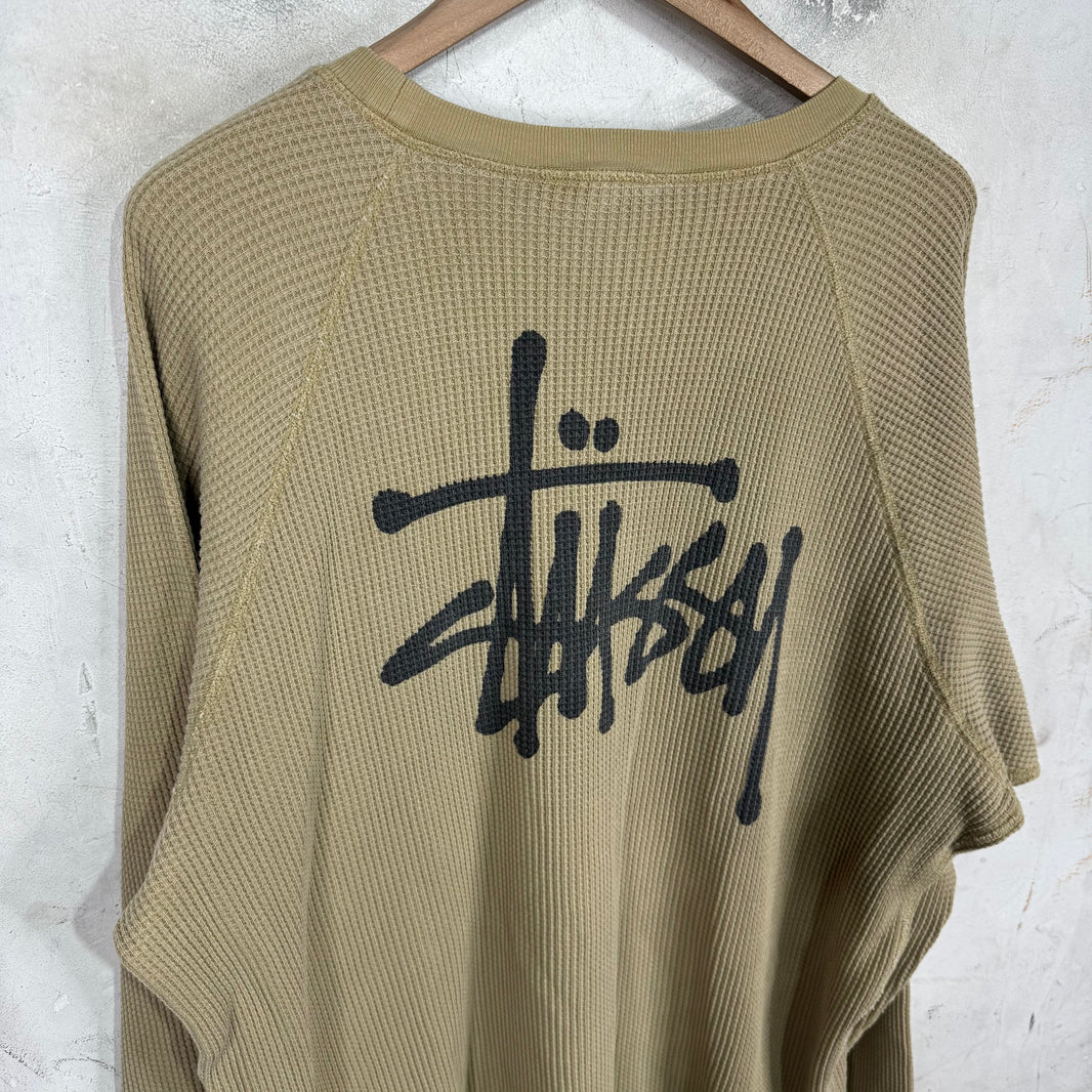 Stussy Beige Logo Thermal