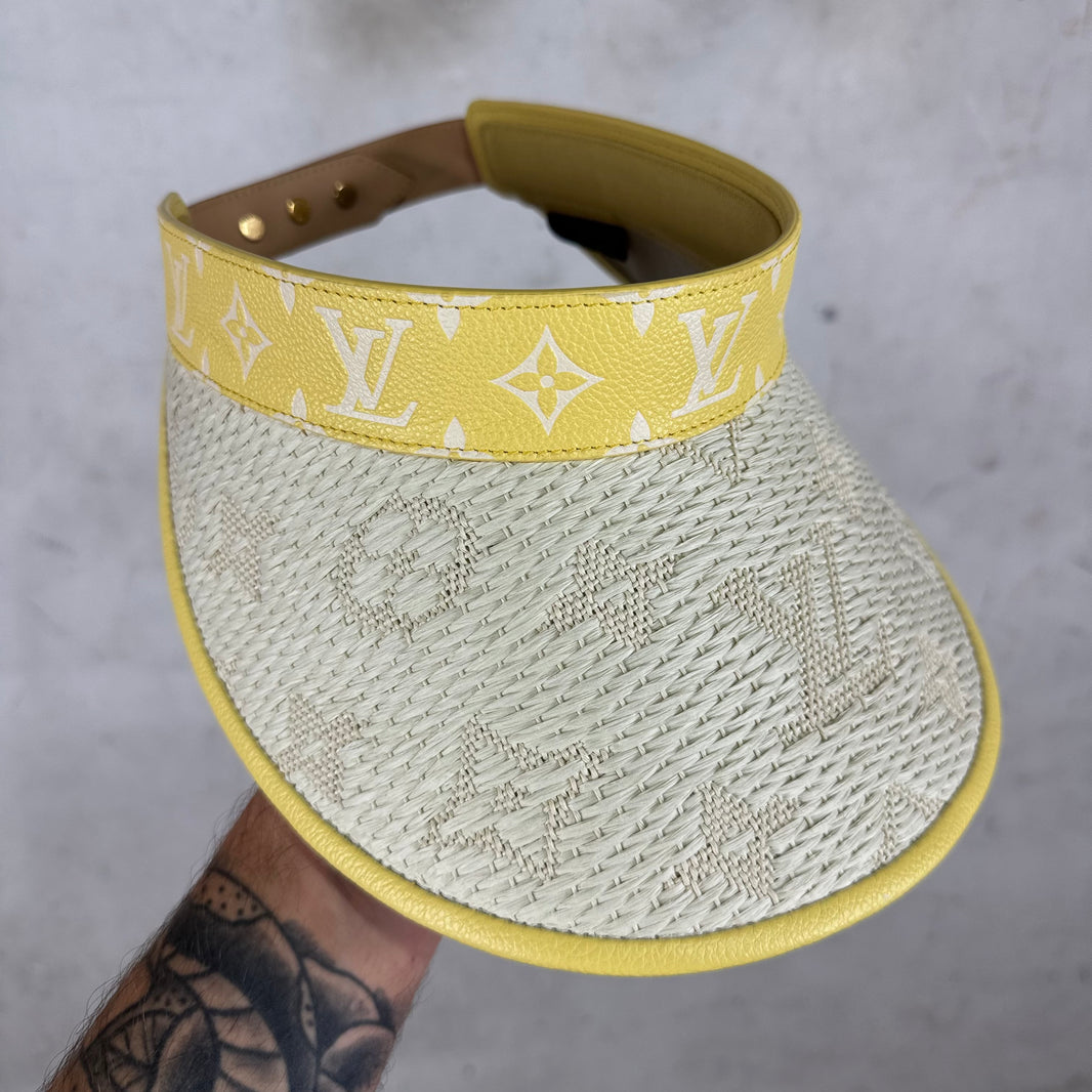 Louis Vuitton Woven Leather Monogram Visor