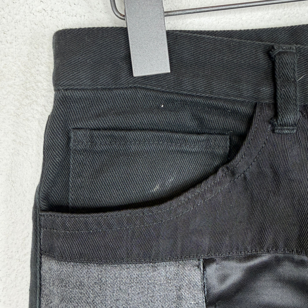 CDG Black Patchwork Trousers