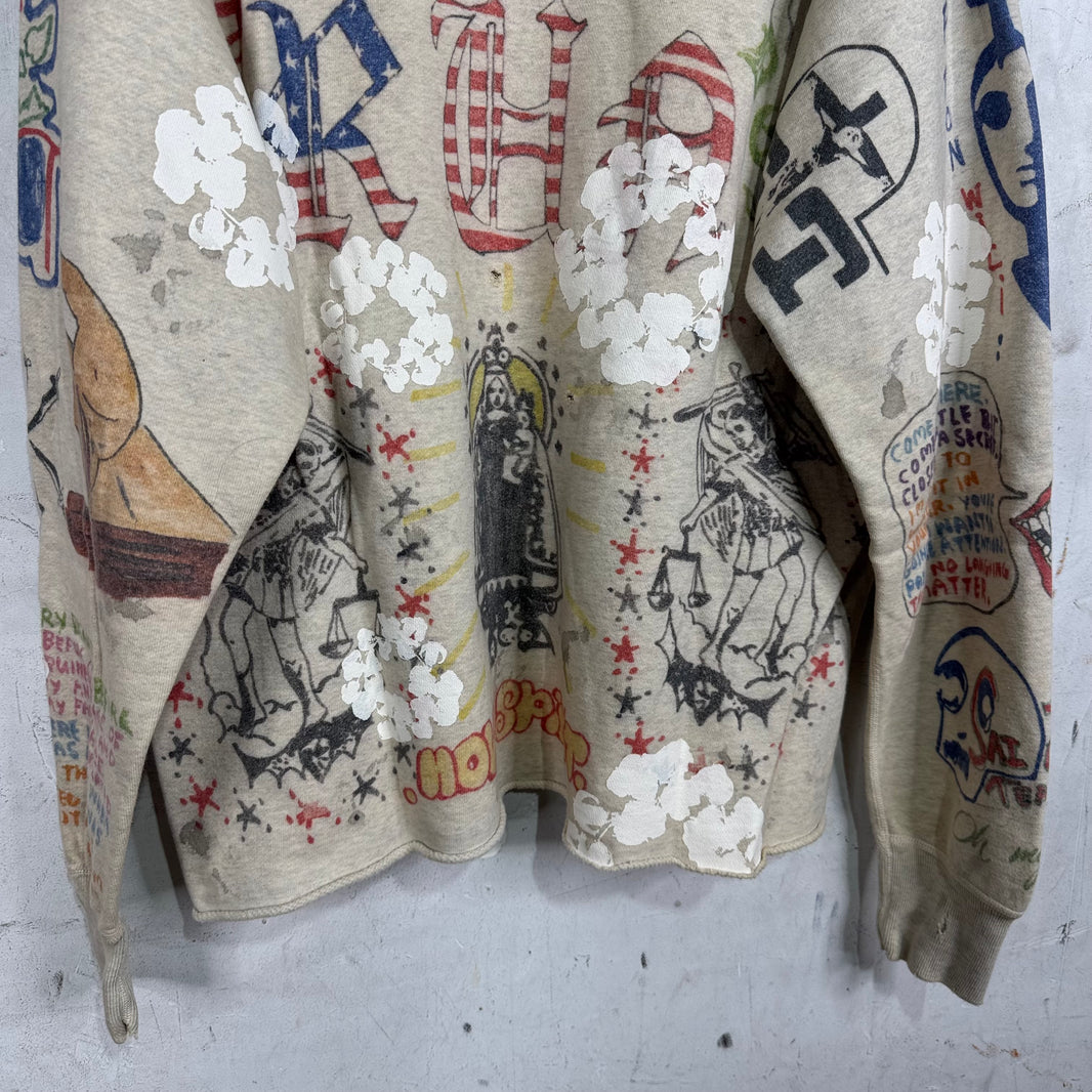 Saint Michael x Denim Tears Graffiti Wreath Hoodie