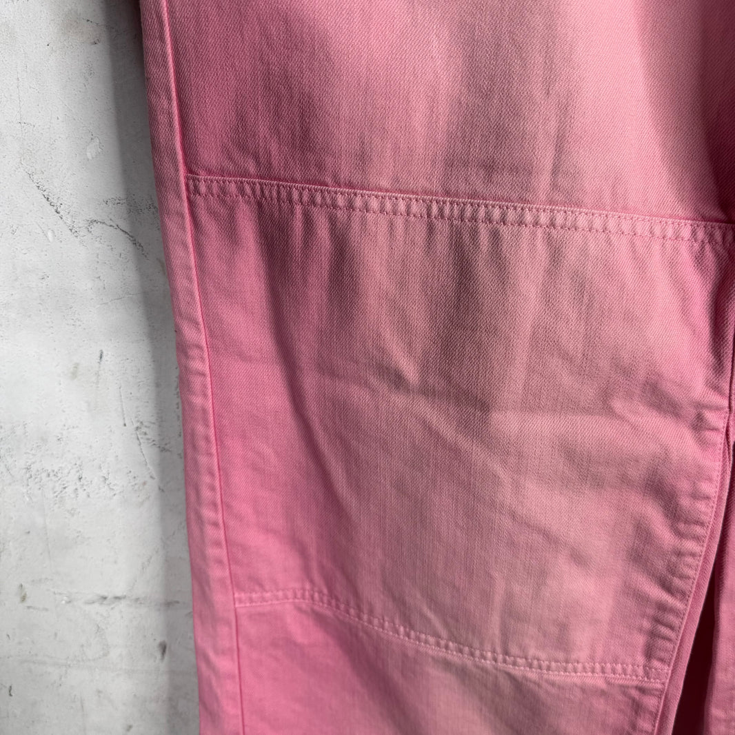 Raf Simons Pink Flared Baggy Double Knee Jeans