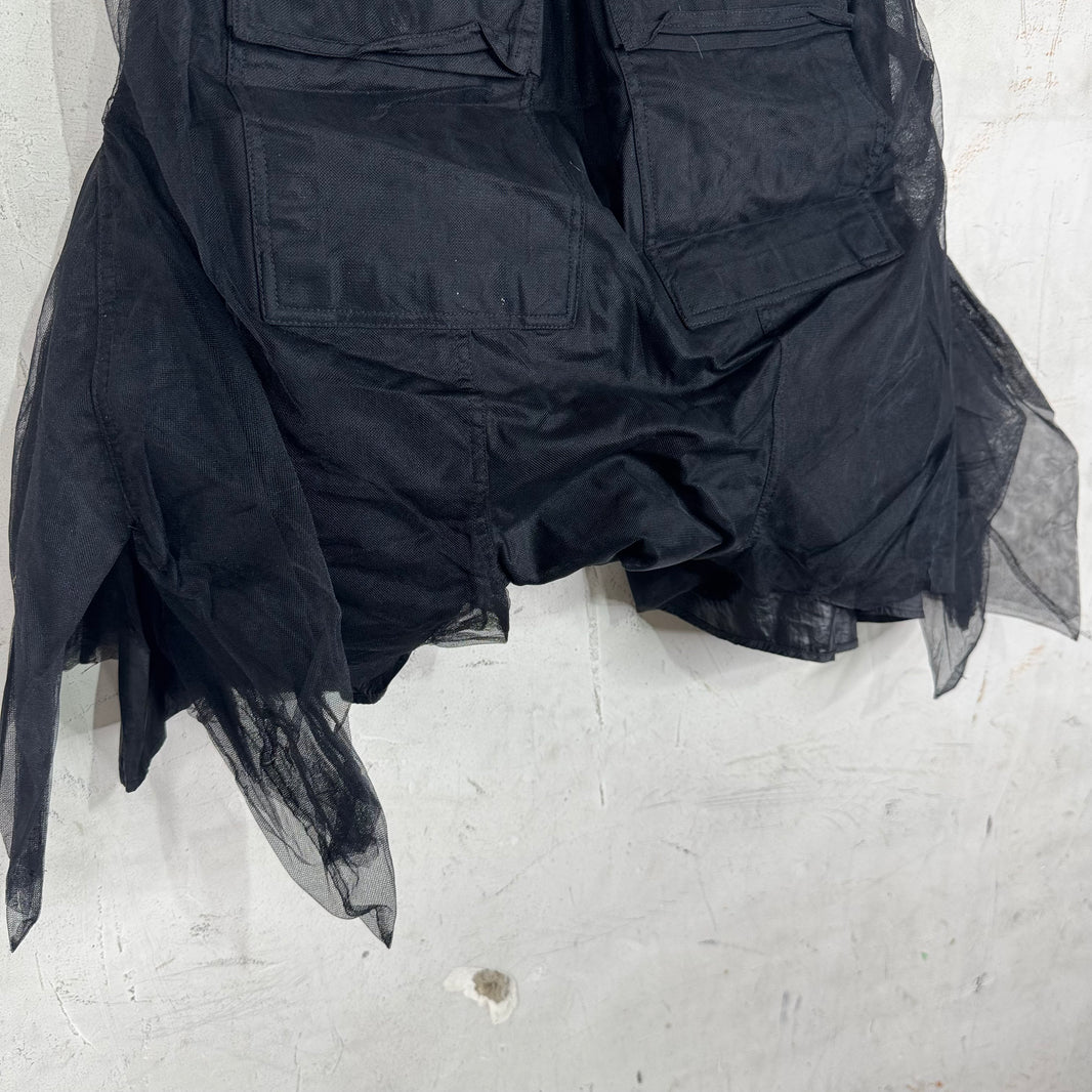 Rick Owens Faun Layered Mesh Shorts