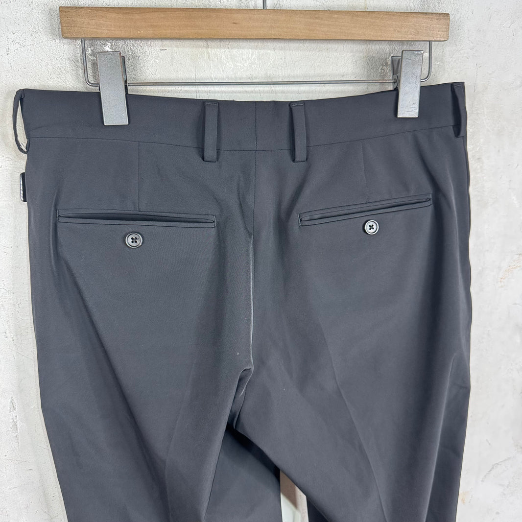 Prada Nylon Coated Zipper Trousers