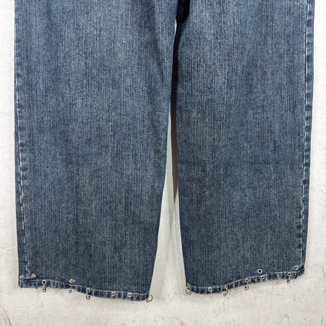 Balenciaga Dark Wash Sample Pierced Jeans