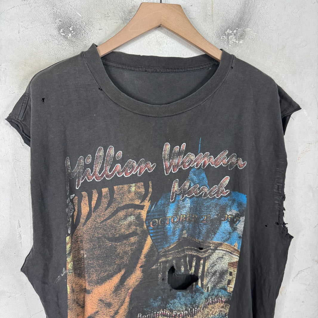 Vintage Smoked Million Woman March Sleeveless T-Shirt