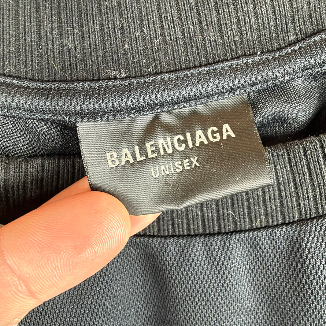 Balenciaga Black Paris Soccer Jersey