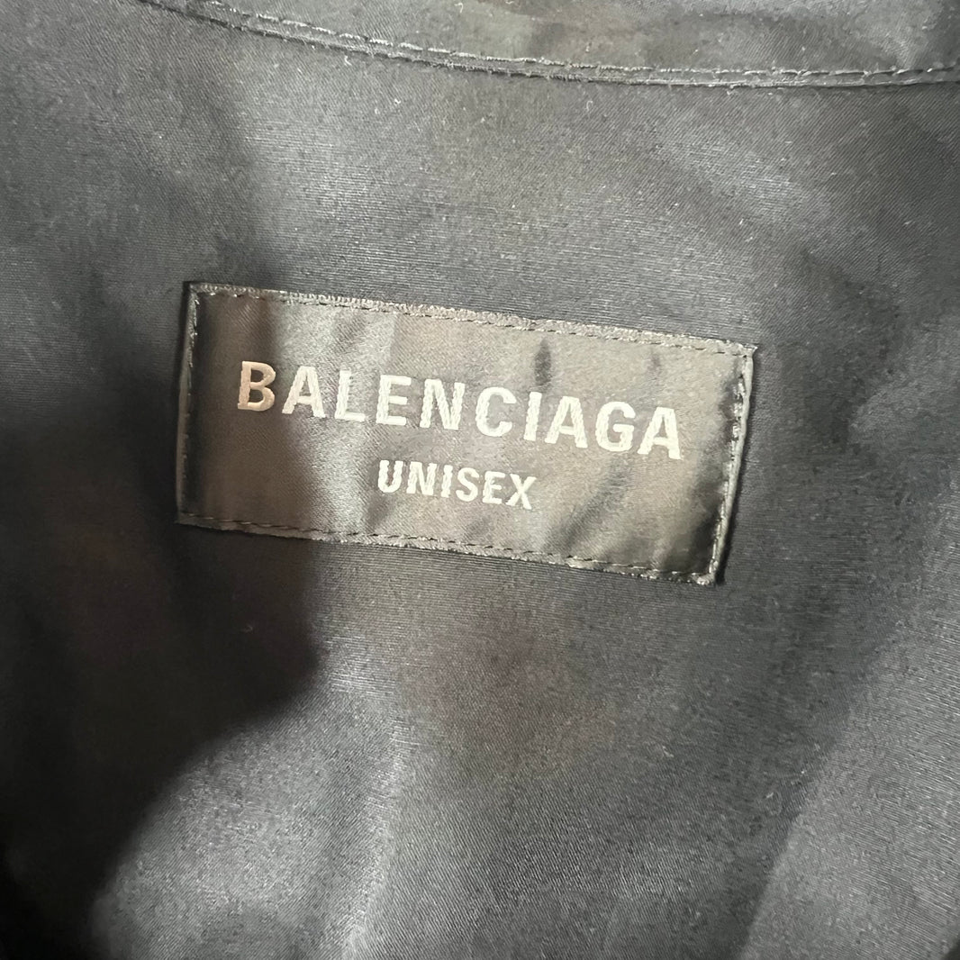 Balenciaga Black Cocoon Snap Button LS Shirt