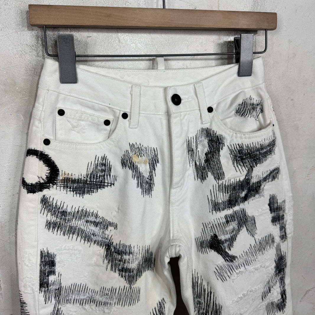 Endless Denim White Boro Jeans