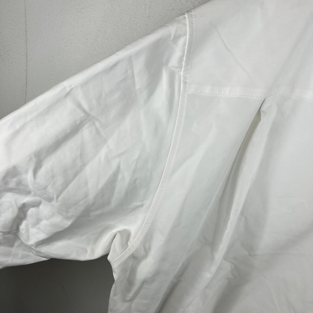 Balenciaga White Cocoon Snap Button LS Shirt