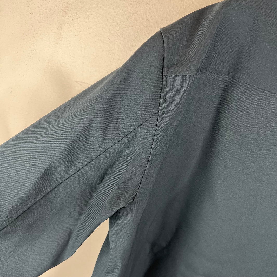 Jil Sander Teal Zip Up Light Overshirt