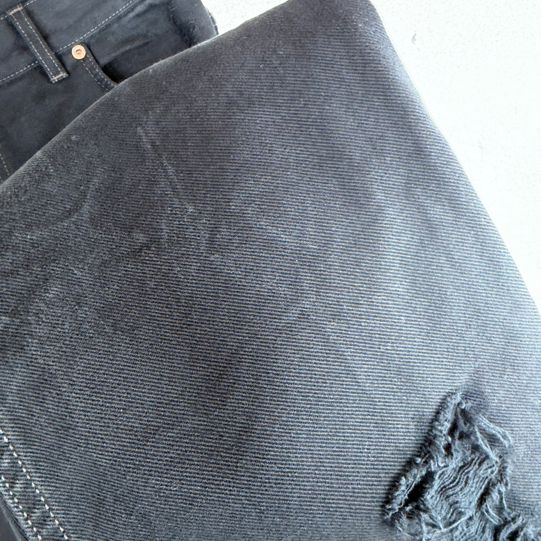 Balenciaga Italian Distressed Boot Cut Jeans