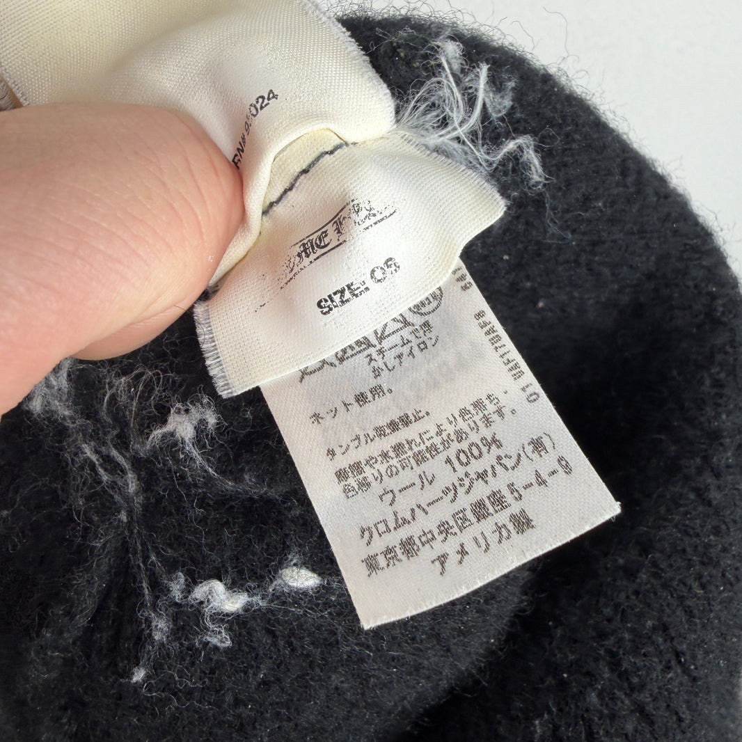 Chrome Hearts Black Cashmere Beanie