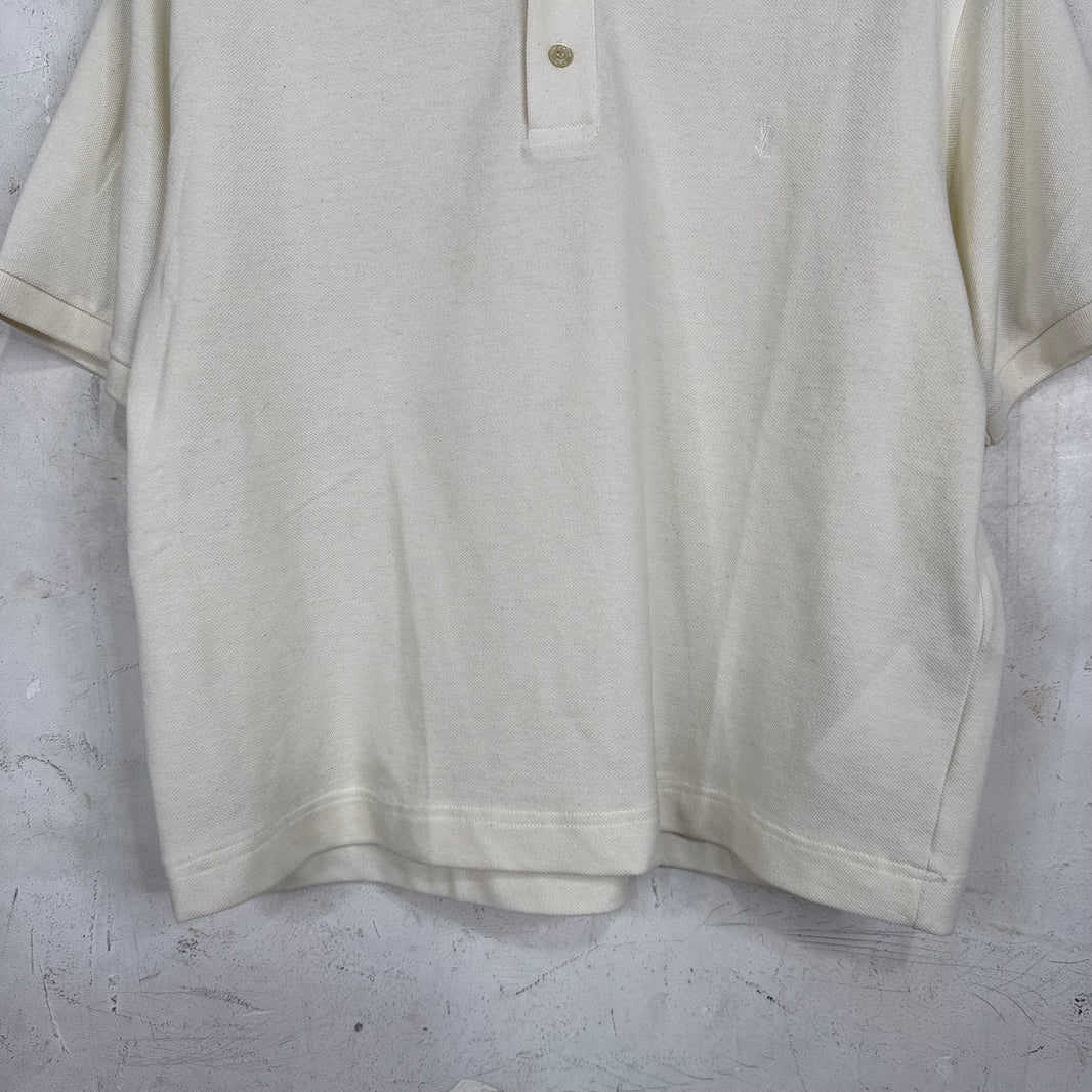 Saint Laurent Logo Cropped Polo