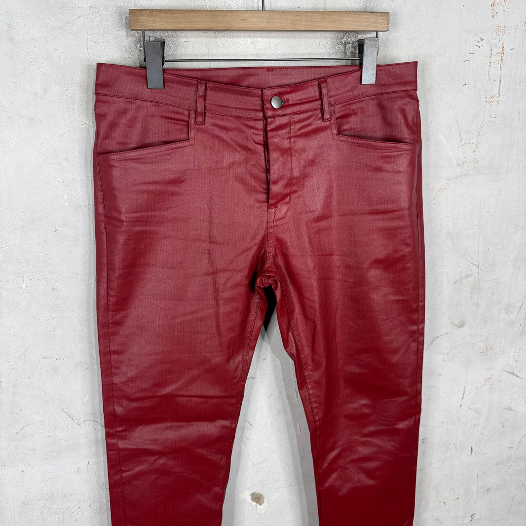 Rick Owens Lido Waxed Tapered Jeans
