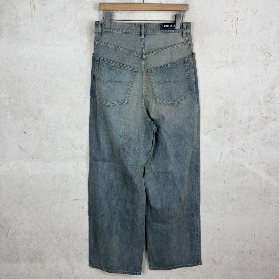 Balenciaga Lightwash Baggy Jeans
