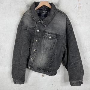 Balenciaga Asymmetrical Lined Denim Jacket