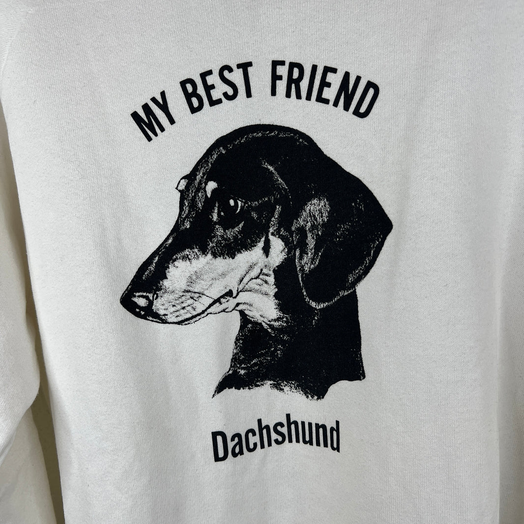 Vintage Dachshund My Best Friend Crewneck