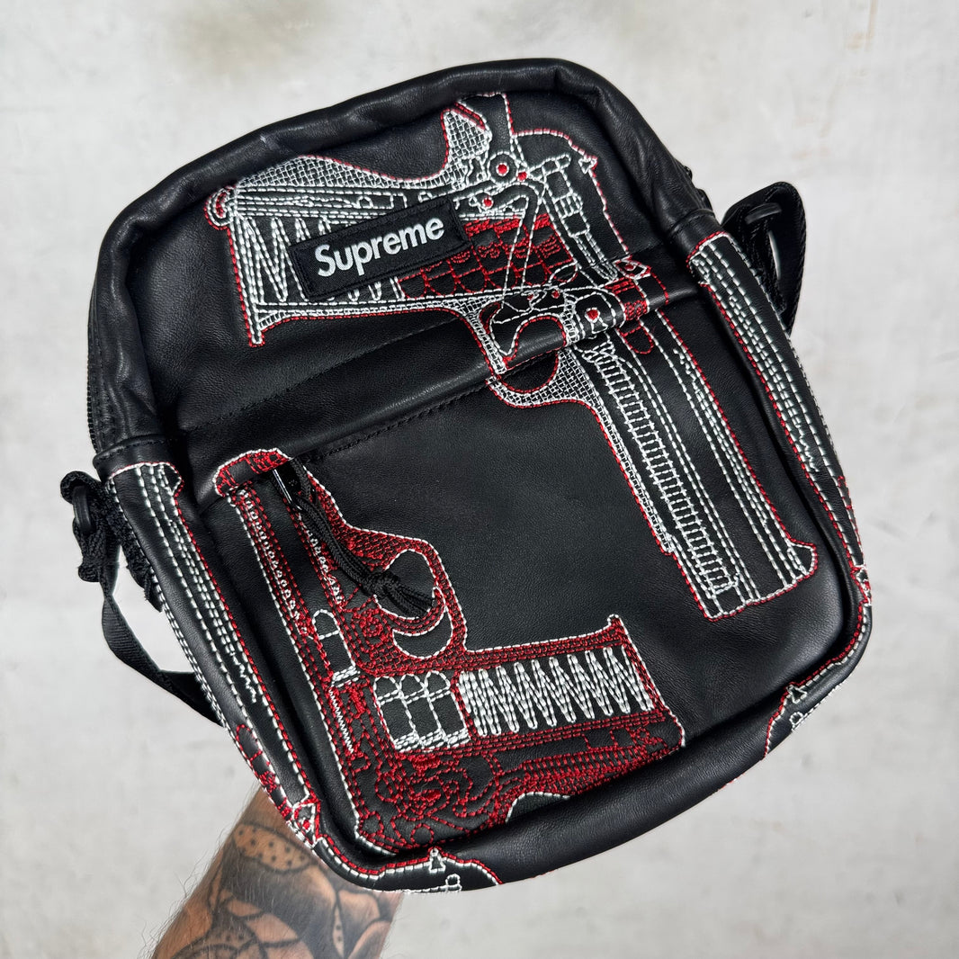 Supreme Leather Guns Side Bag