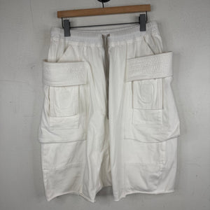 DRKSHDW White Creatch Cargo Shorts