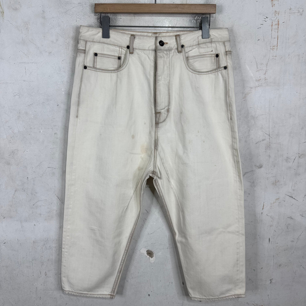 DRKSHDW White Collapse Cut Jeans