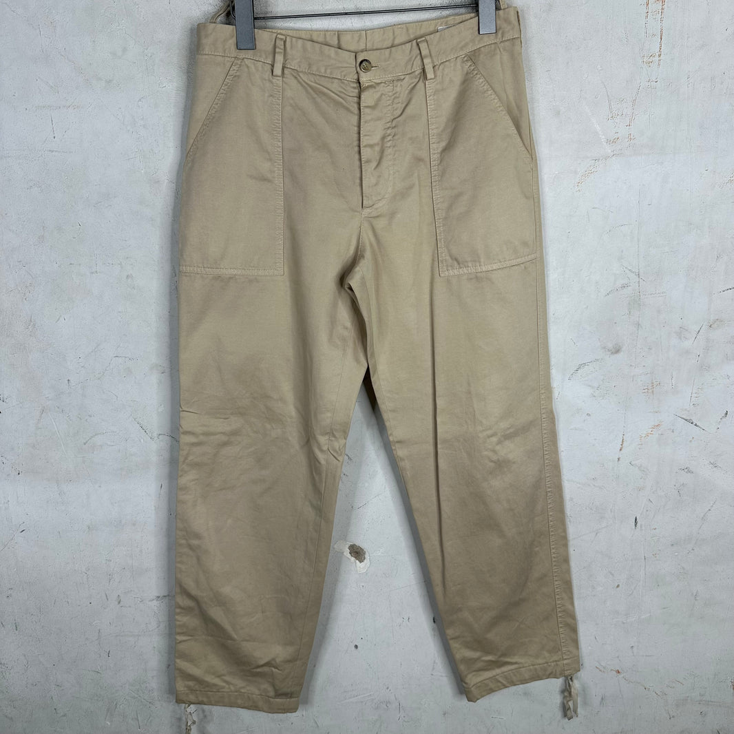Prada Beige Twill Pull Trouser