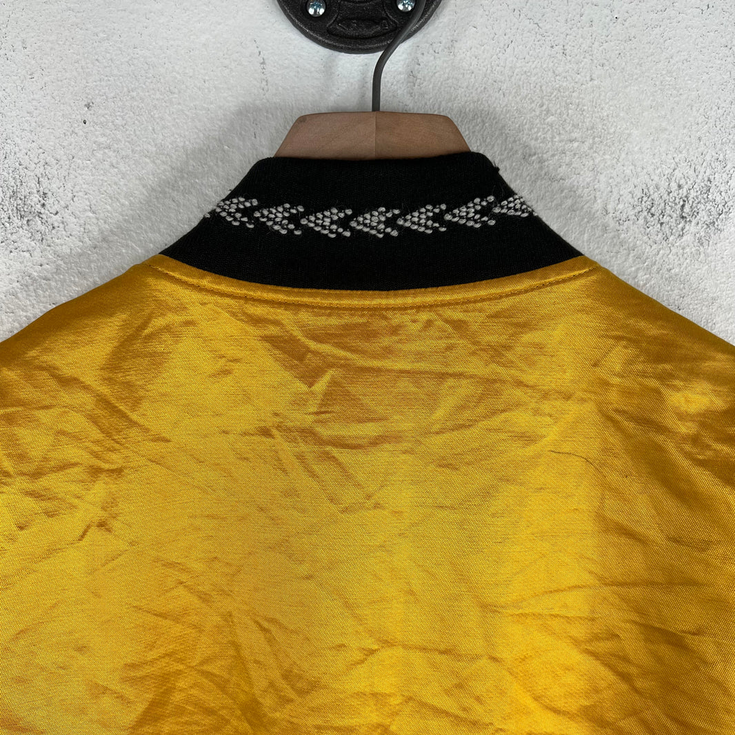 Saint Laurent Yellow Embroidered Teddy Jacket