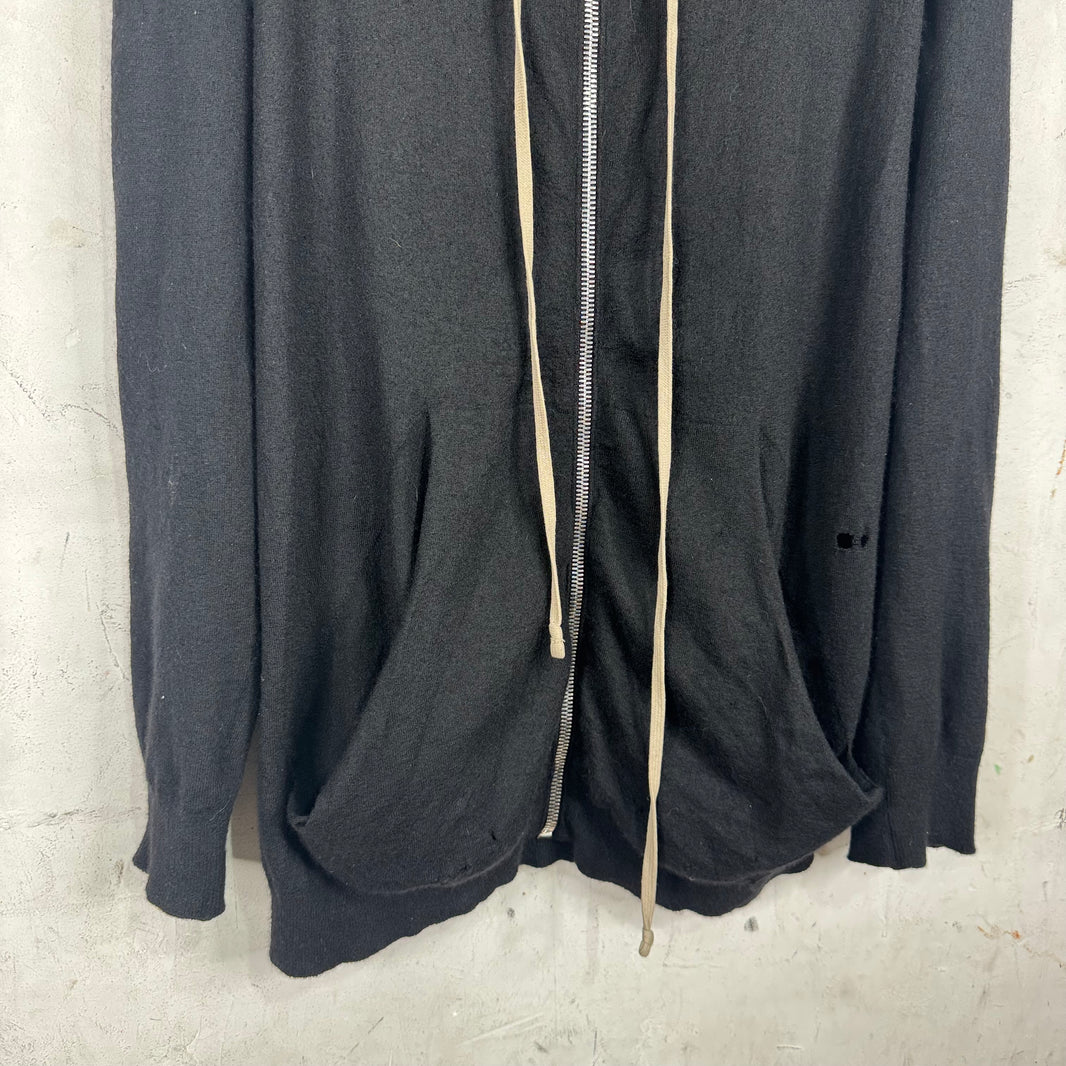Rick Owens Mastadon Cashmere Jason Zip Hoodie