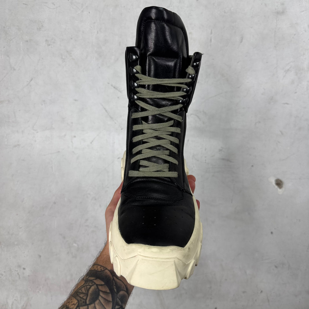 Rick Owens Lace Up Tractor Boots